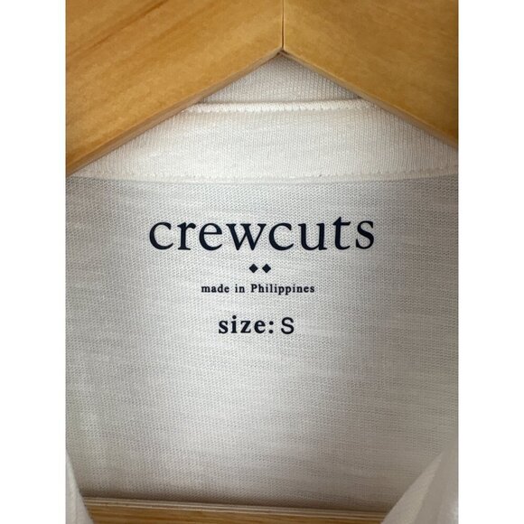 Crewcuts By J.Crew Kids White Polo Shirt Size S - Picture 4 of 6